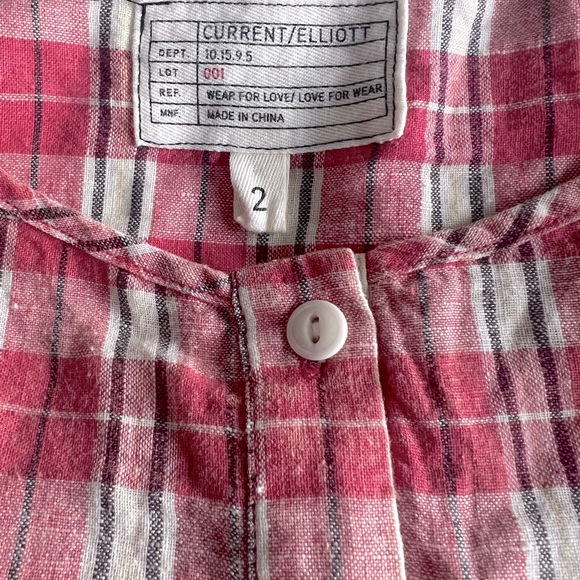 NWOT Current/Elliott The Workwear Peplum Top - Picture 6 of 6